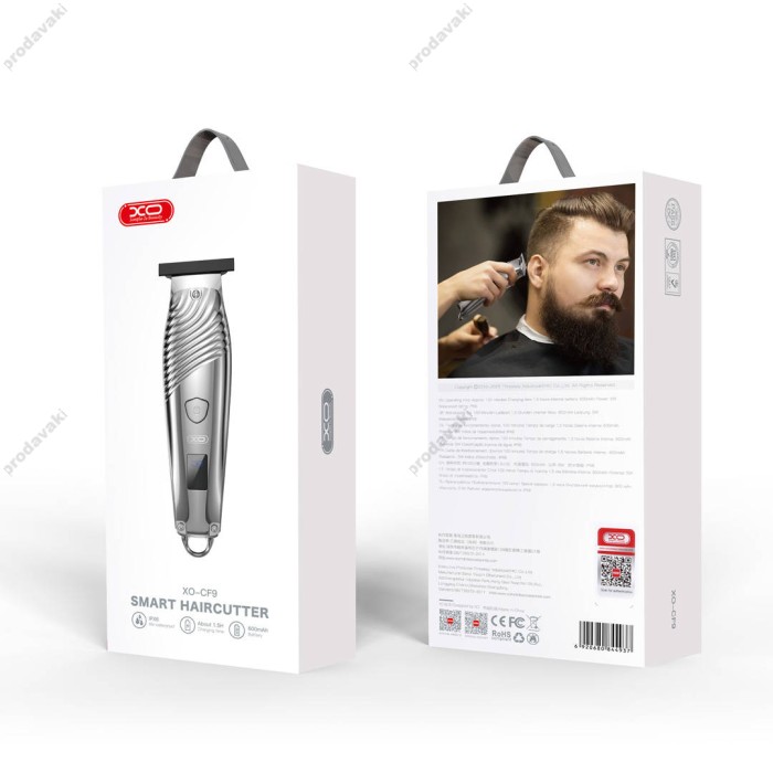 Машинка для стрижки волосся XO CF9 Smart Haircutter Grey