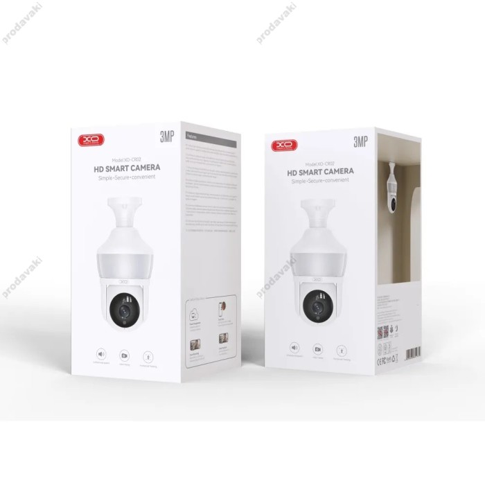 Камера відеоспостереження XO CR05 Upgraded Magic Bulb 300W Pixel Camera White
