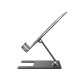 Настільний тримач XO C136 Small flat hollow all metal tablet holder Black