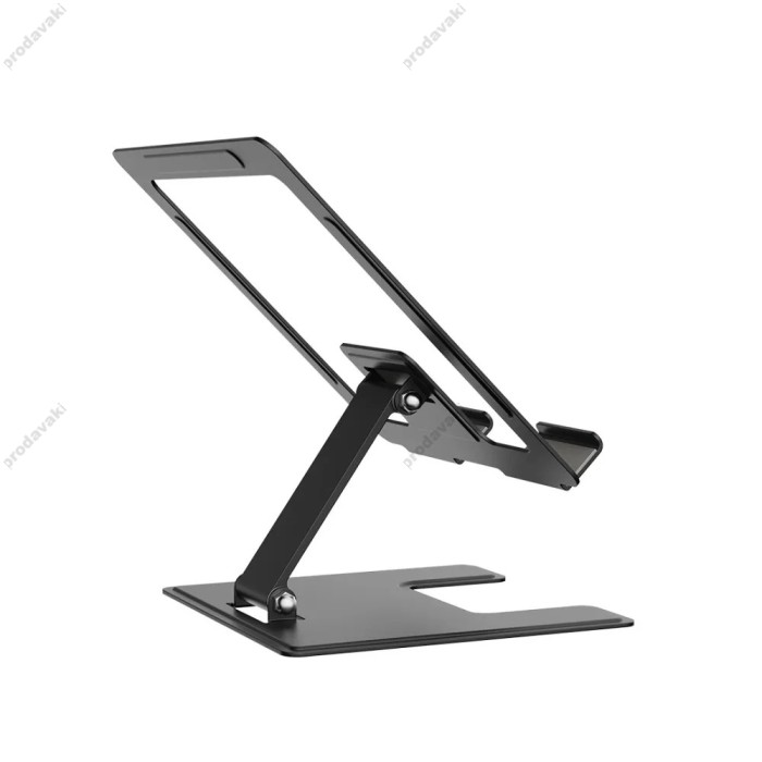 Настільний тримач XO C136 Small flat hollow all metal tablet holder Black