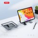 Настільний тримач XO C136 Small flat hollow all metal tablet holder Black