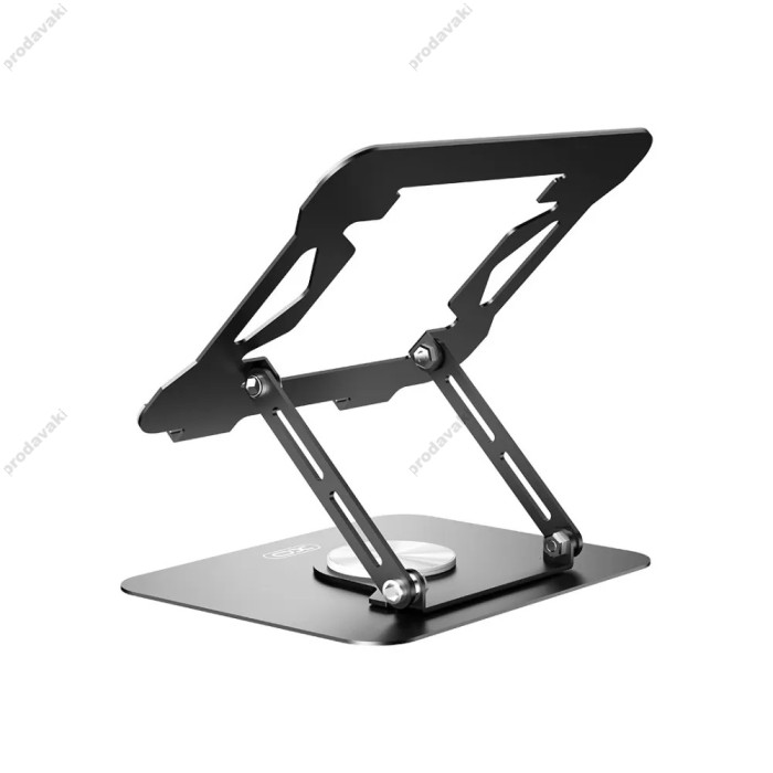 Підставка для ноутбука та MacBook XO C153 Metal Laptop Swivel Large Stand Black