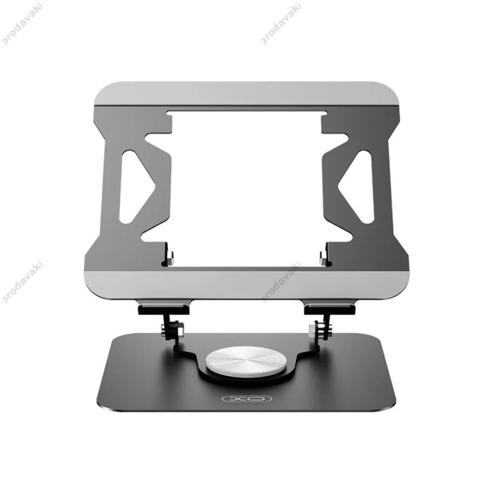 Підставка для ноутбука та MacBook XO C153 Metal Laptop Swivel Large Stand Black