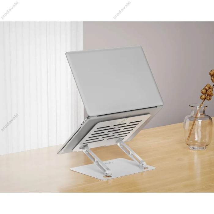 Підставка для ноутбука та MacBook XO C152 Large Metal Laptop Holder Silver