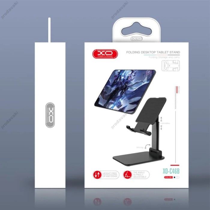 Настільний тримач XO C46A Table holder for phone Black