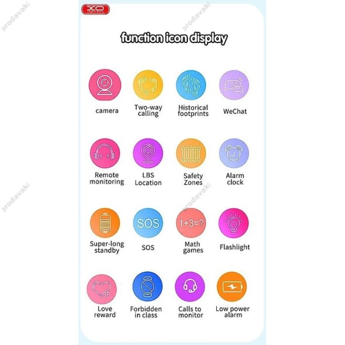 Дитячий смарт-годинник XO H100 Kids Smart Watch 2G Blue