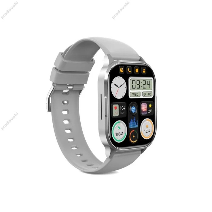 Смарт-годинник XO J10 AMOLED Screen Star Mist Magnetic Square Smart Sports Talking Watch Grey