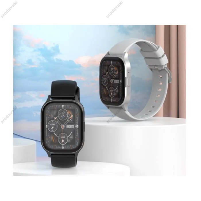 Смарт-годинник XO J10 AMOLED Screen Star Mist Magnetic Square Smart Sports Talking Watch Grey