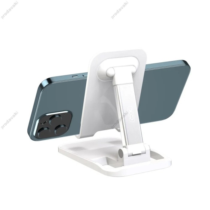 Настільний тримач XO C67 Aluminum alloy desktop holder for phone White