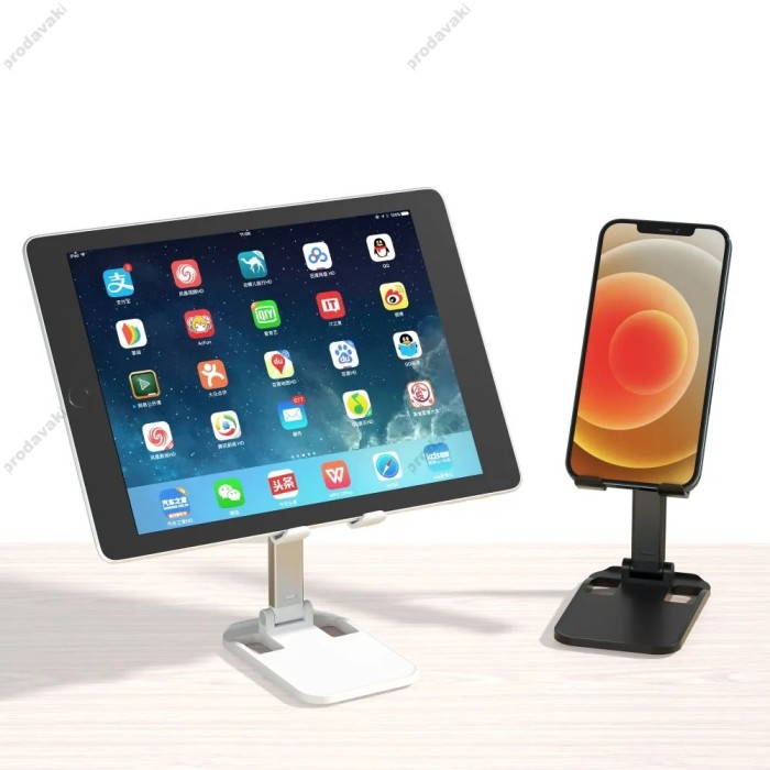 Настільний тримач XO C67 Aluminum alloy desktop holder for phone White