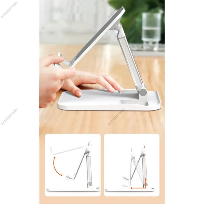 Настільний тримач XO C67 Aluminum alloy desktop holder for phone White