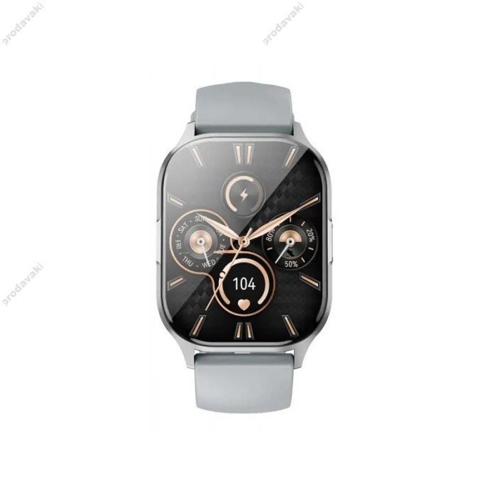 Смарт-годинник XO J10 AMOLED Screen Star Mist Magnetic Square Smart Sports Talking Watch Grey
