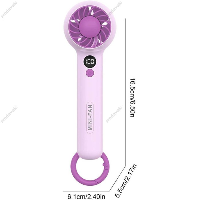 Портативний міні вентилятор CH F2302 Purple