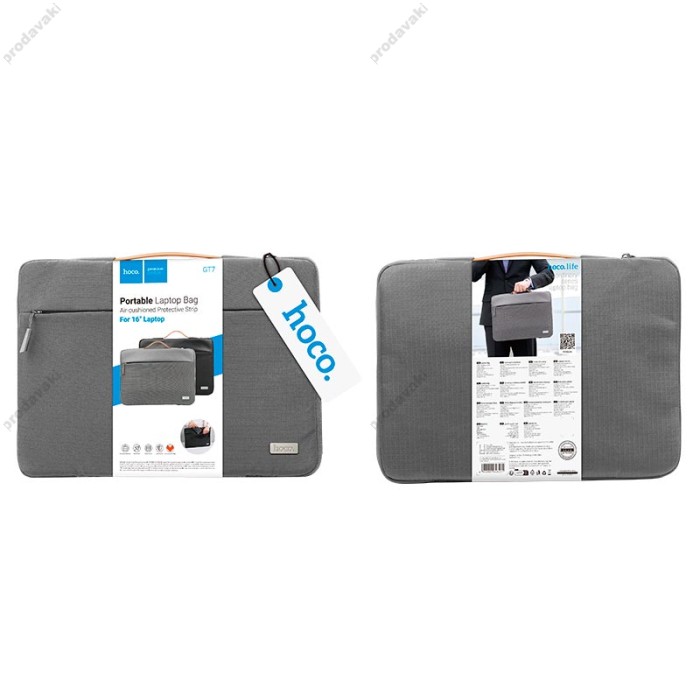Сумка HOCO GT7 Extraordinary series Laptop bag для MacBook ноутбука планшета 15"-16.2" Gray
