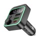 FM - трансмітер HOCO E85 Tiger PD20W+QC3.0 car BT FM transmitte Black