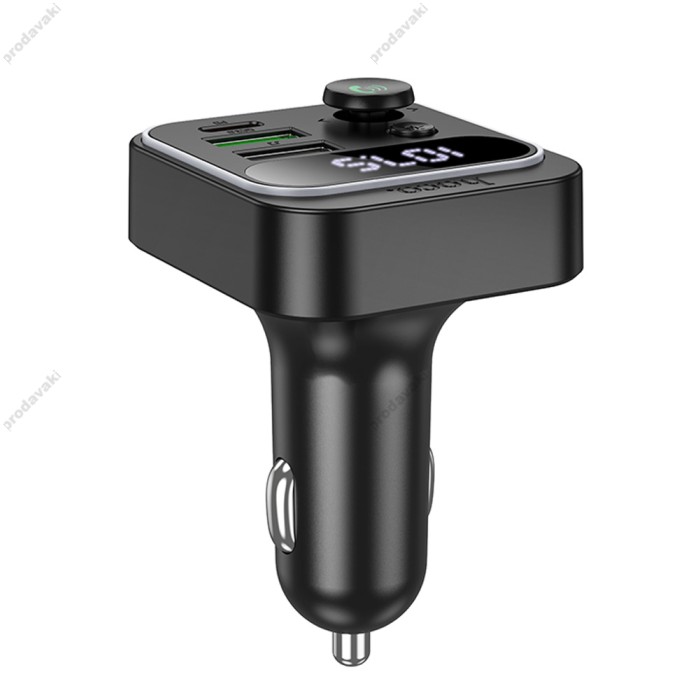 FM - трансмітер HOCO E85 Tiger PD20W+QC3.0 car BT FM transmitte Black