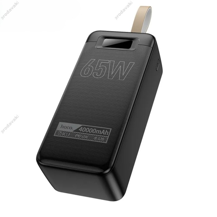 Повербанк портативний акумулятор Power bank Hoco DB82 Aquila 40000 mAh PD65W Black