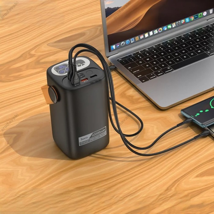 Повербанк портативний акумулятор Power bank Hoco DB160 Astrum PD100W 60000mAh Black