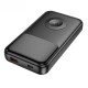 Повербанк портативний акумулятор Power bank Hoco Q28 Victory with watch 22.5W 10000 mAh Black
