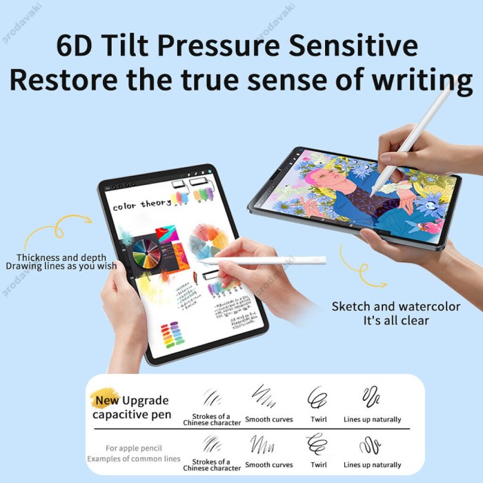 Стілус XO ST-08 Magnetic Capacitive Pen for Ipad Prevents False Contacts White