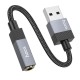 Перехідник Hoco UPA32D USB / Jack 3.5 Black