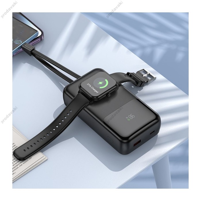 Повербанк портативний акумулятор Power bank Hoco Q28A Victory fully compatible 22.5W 20000 mAh Black