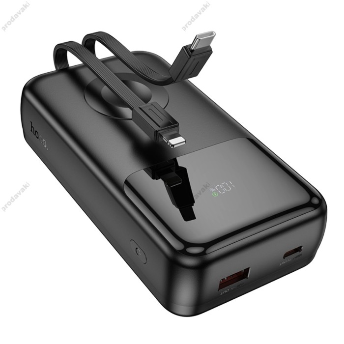 Повербанк портативний акумулятор Power bank Hoco Q28A Victory fully compatible 22.5W 20000 mAh Black