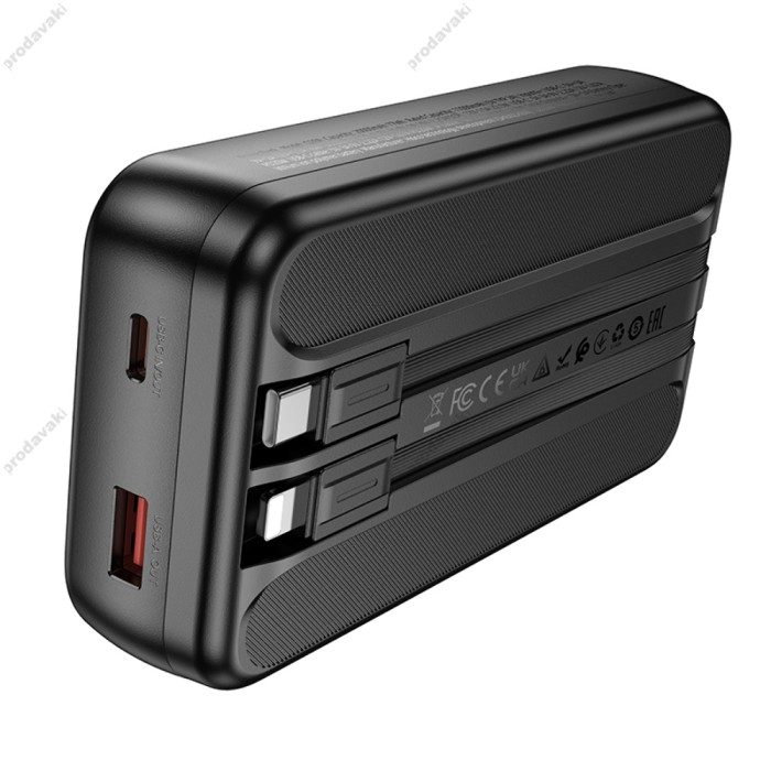 Повербанк портативний акумулятор Power bank Hoco Q28A Victory fully compatible 22.5W 20000 mAh Black