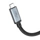 Кабель HOCO US05 USB4 HD high speed data cable Type-C to Type-C 100W 5A 1m Black