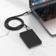 Кабель HOCO US05 USB4 HD high speed data cable Type-C to Type-C 100W 5A 1m Black