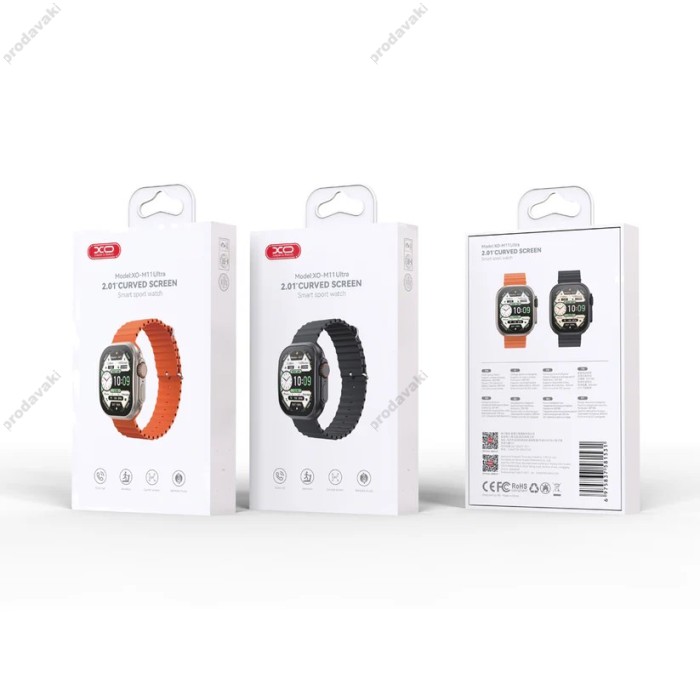 Смарт-годинник (Smart Watch) XO M11 Ultra Curved Screen 9th Generation Wireless Charging Smart Talking Watch Orange
