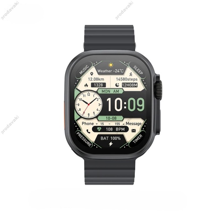 Смарт-годинник (Smart Watch) XO M11 Ultra Curved Screen 9th Generation Wireless Charging Smart Talking Watch Black