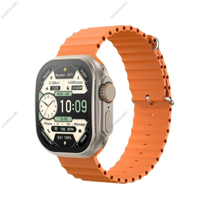 Смарт-годинник (Smart Watch) XO M11 Ultra Curved Screen 9th Generation Wireless Charging Smart Talking Watch Orange