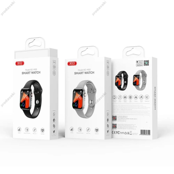 Смарт-годинник XO M50 magnetic suction intelligent sports call watch Чорний