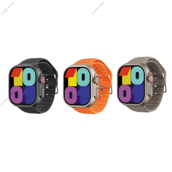 Смарт-годинник (Smart Watch) XO M10 Ultra 9th Wireless Charging Smart Sports Talking Watch Grey