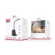 Настільна лампа XO WX032 3 in 1 25W бездротова Black