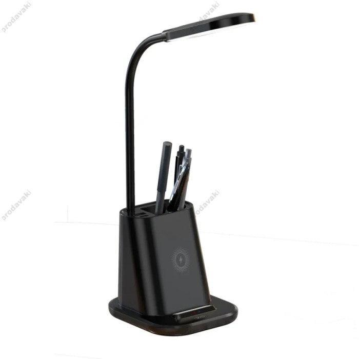 Настільна лампа XO WX032 3 in 1 25W бездротова Black
