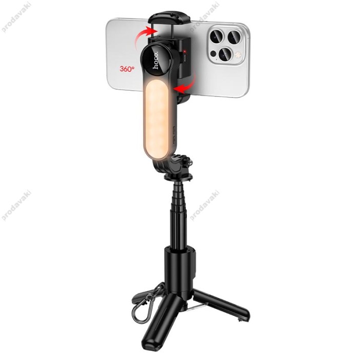 Одновісний стабілізатор (стедікам) HOCO K90 Feliz single-axis live broadcast holder 0.70m Black