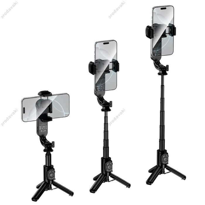 Одновісний стабілізатор (стедікам) HOCO K90 Feliz single-axis live broadcast holder 0.70m Black