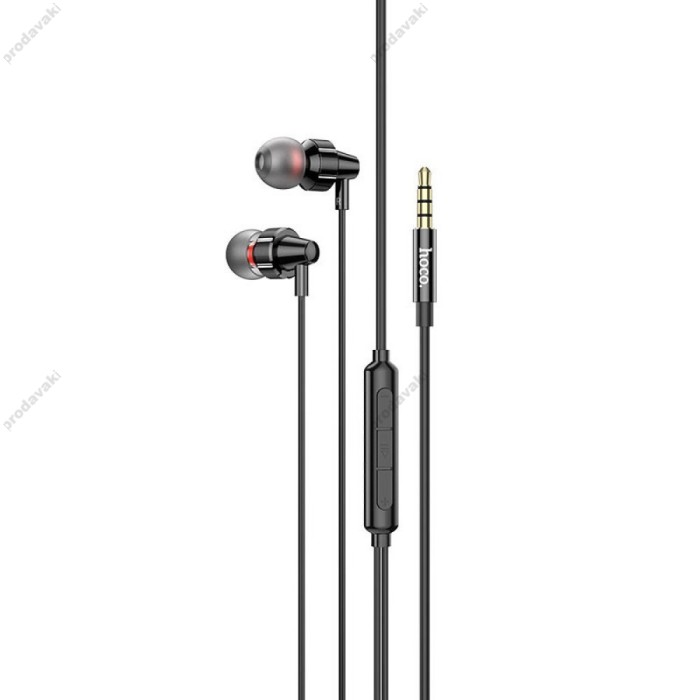 Дротові навушники HOCO M90 Delight wired digital earphone with microphone 3.5mm Black