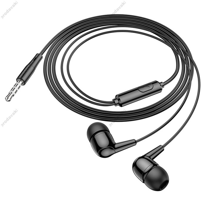 Дротові навушники HOCO M97 Enjoy universal digital earphones with microphone 3.5mm Black