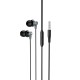 Дротові навушники HOCO M98 Delighted metal universal earphones with microphone 3.5mm Black