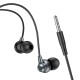 Дротові навушники HOCO M98 Delighted metal universal earphones with microphone 3.5mm Black