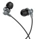 Дротові навушники HOCO M98 Delighted metal universal earphones with microphone 3.5mm Black