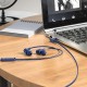 Дротові навушники HOCO M86 Oceanic universal earphones with mic 3.5mm Blue