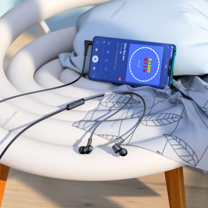 Дротові навушники HOCO M86 Oceanic universal earphones with mic 3.5mm Black