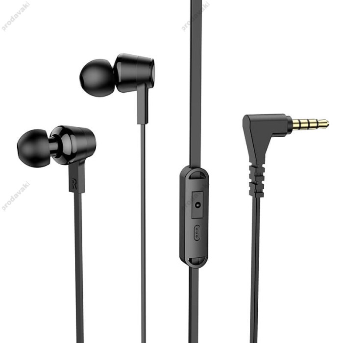 Дротові навушники HOCO M86 Oceanic universal earphones with mic 3.5mm Black