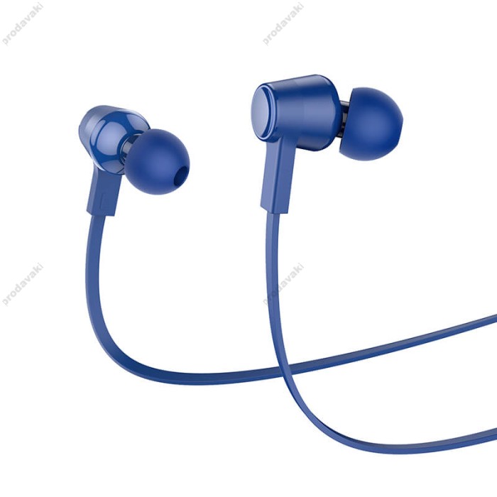 Дротові навушники HOCO M86 Oceanic universal earphones with mic 3.5mm Blue