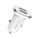 Автомобільний зарядний пристрій BOROFONE BZ12 Lasting Micro Cable 2USB 2.4A White