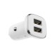 Автомобільний зарядний пристрій BOROFONE BZ12 Lasting Micro Cable 2USB 2.4A White